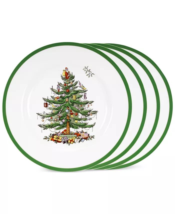 Spode Christmas Tree Dinner Plates, Set of 4 & Reviews - Dinnerware - Dining - Macy's | Macys (US)