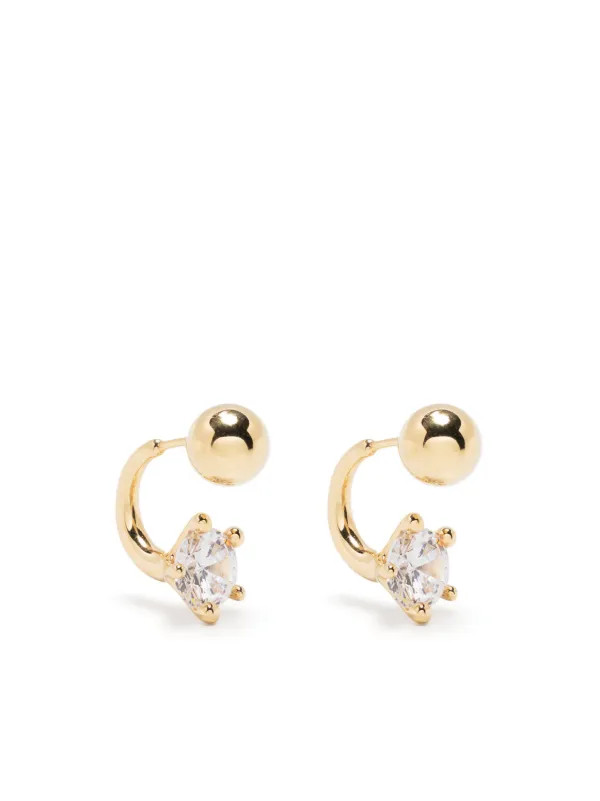 crystal-embellished earrings | Farfetch Global