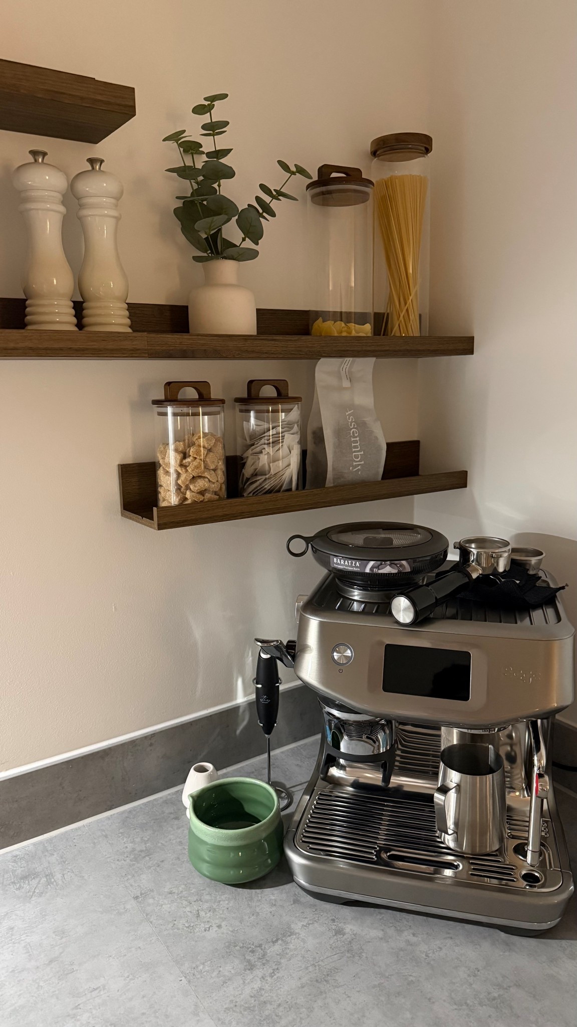 Coffee Corner Set Up

Tags: Home, Coffee, Sage Barista Touch Impress, Coffee Station; Kitchen, Coffee Shelves Styling, Matcha

#LTKuk #LTKhome #LTKeurope