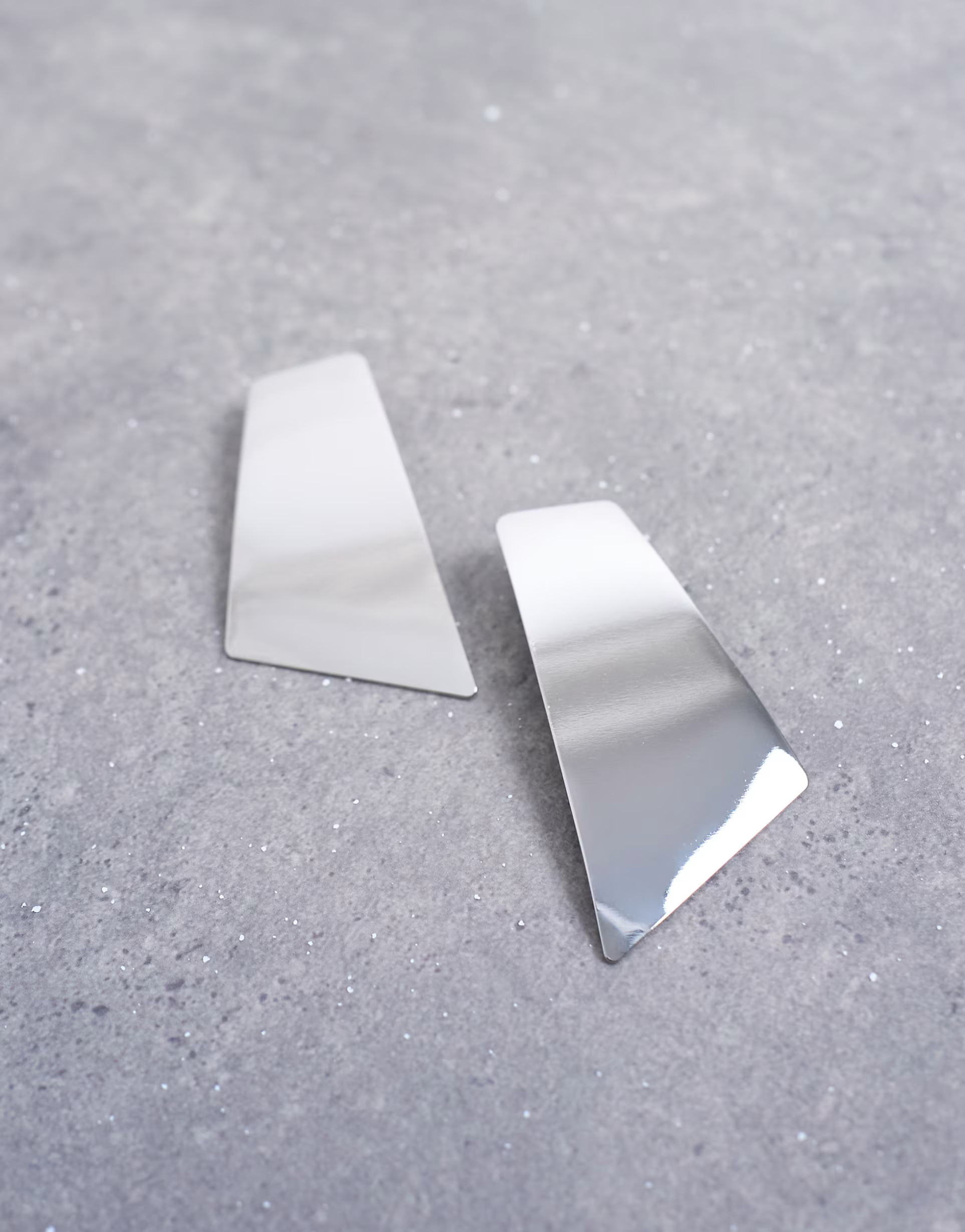 Topshop Emmey statement stud earrings in silver tone | ASOS (Global)