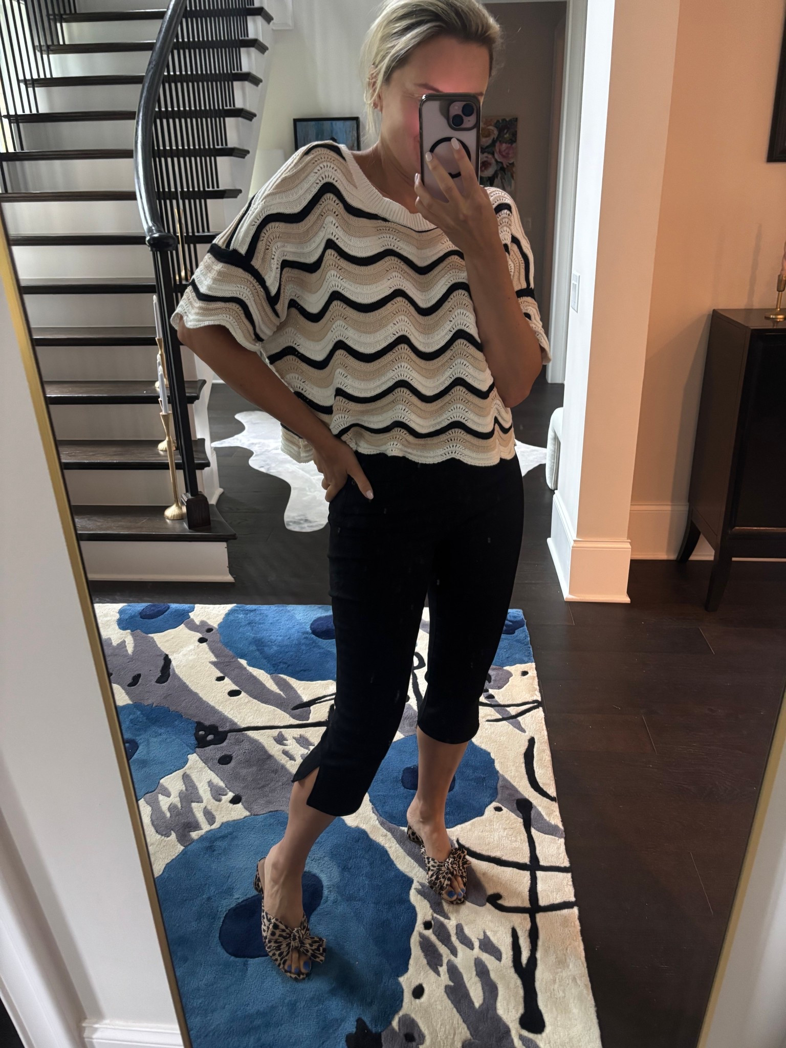 Summer Outfit
Get in on the capri trend at 40% off.  These fit great!  

#LTKOver40 #LTKSaleAlert #LTKFindsUnder100