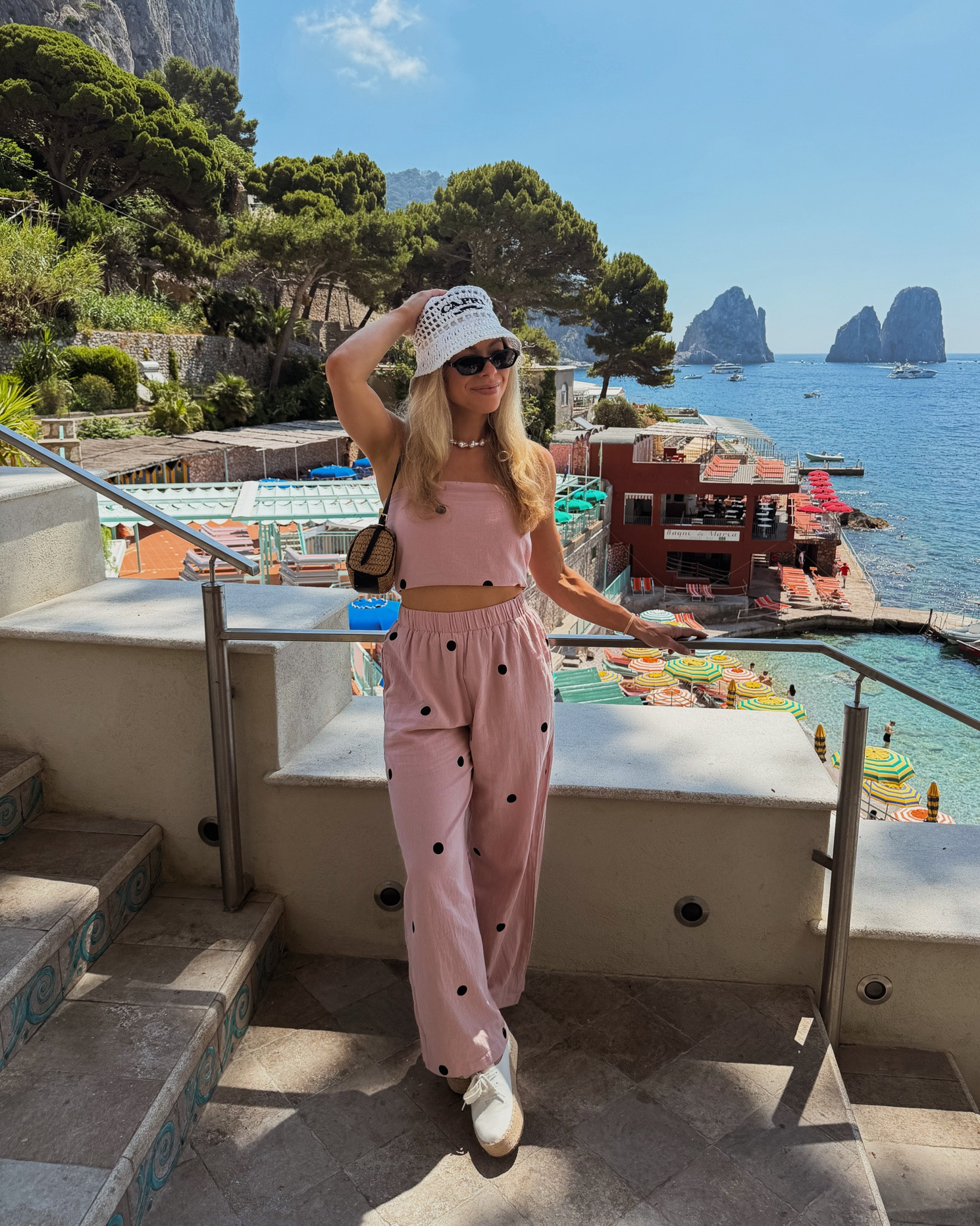 Cutest polka pants set from Amazon for vacation. I tied the top in the back for a more fitted look

#LTKootd #LTKTravel