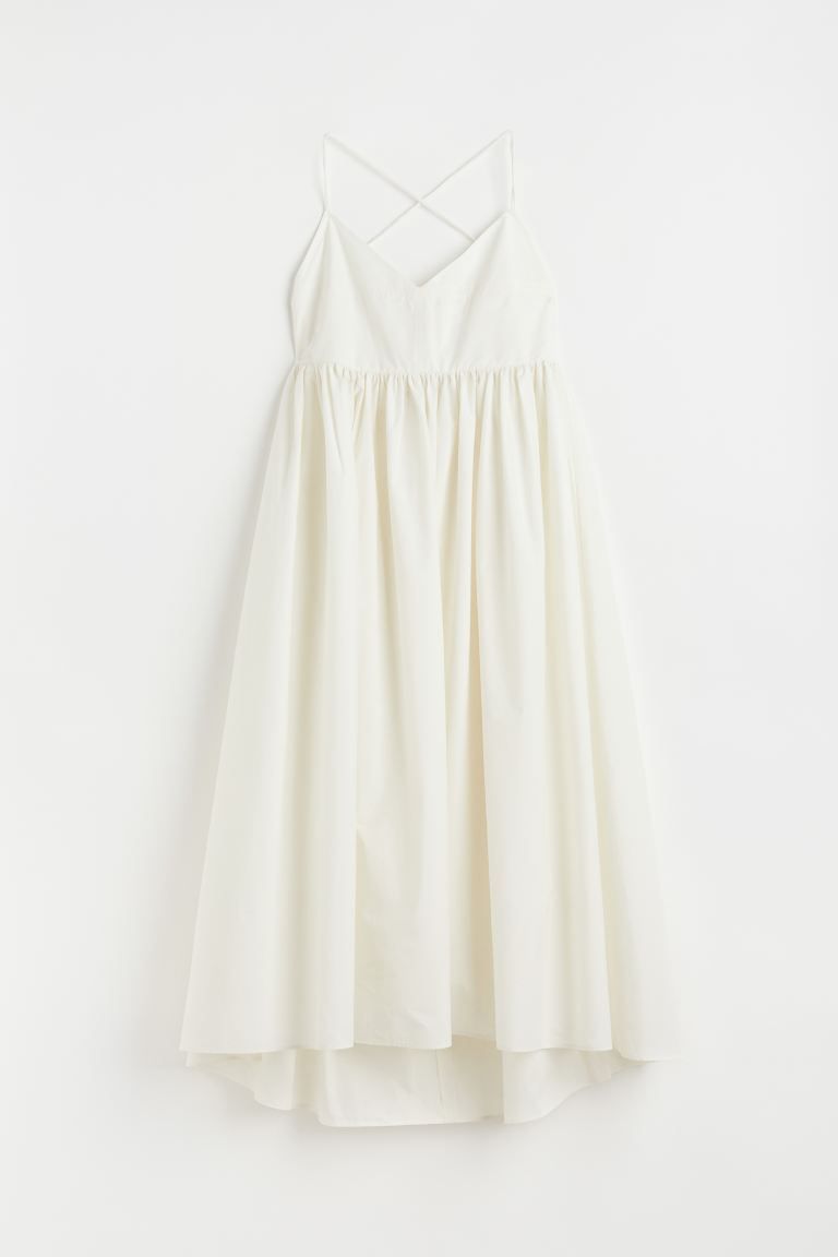 V-neck cotton dress | H&M (UK, MY, IN, SG, PH, TW, HK)