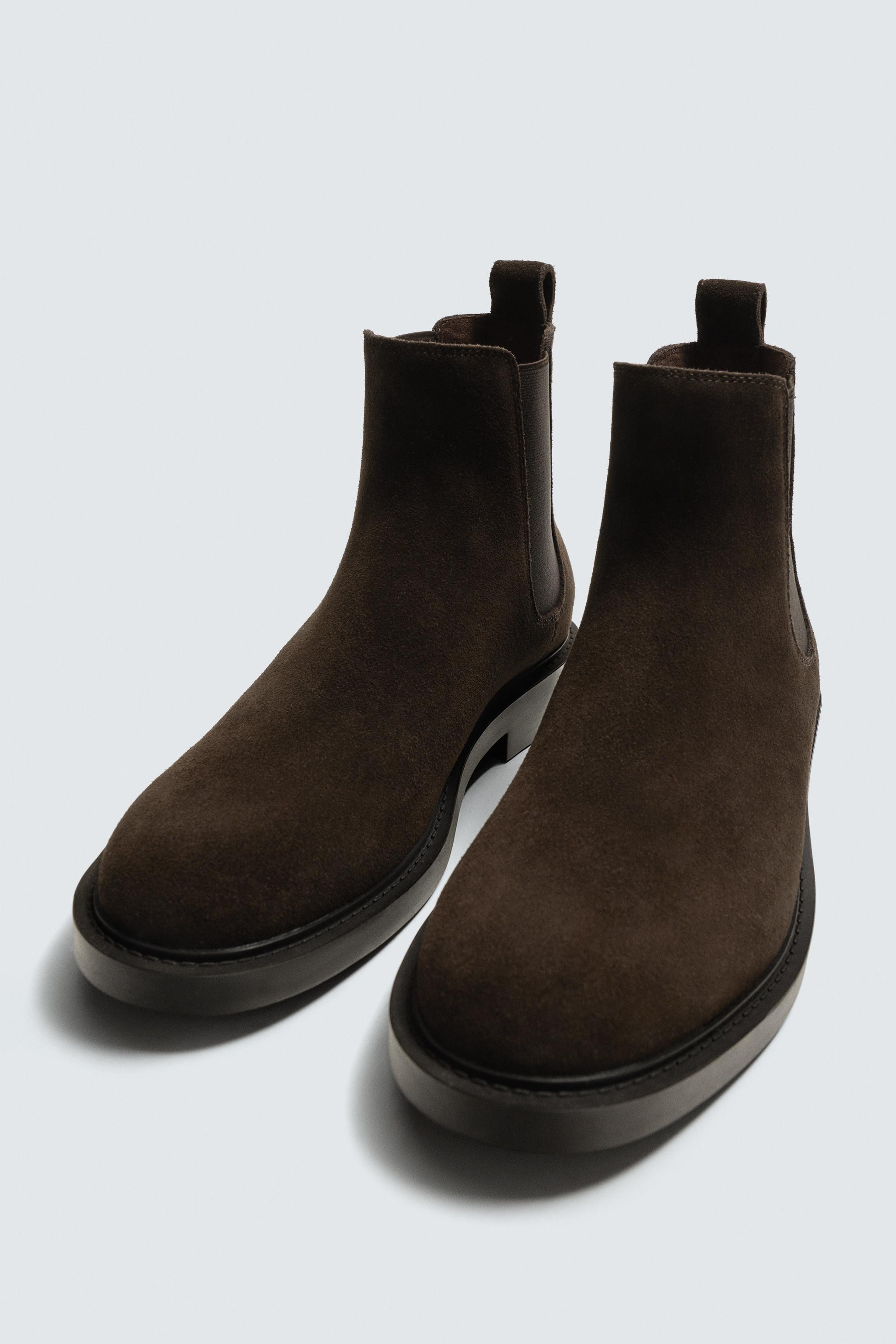 LEATHER CHELSEA BOOTS | Zara Canada