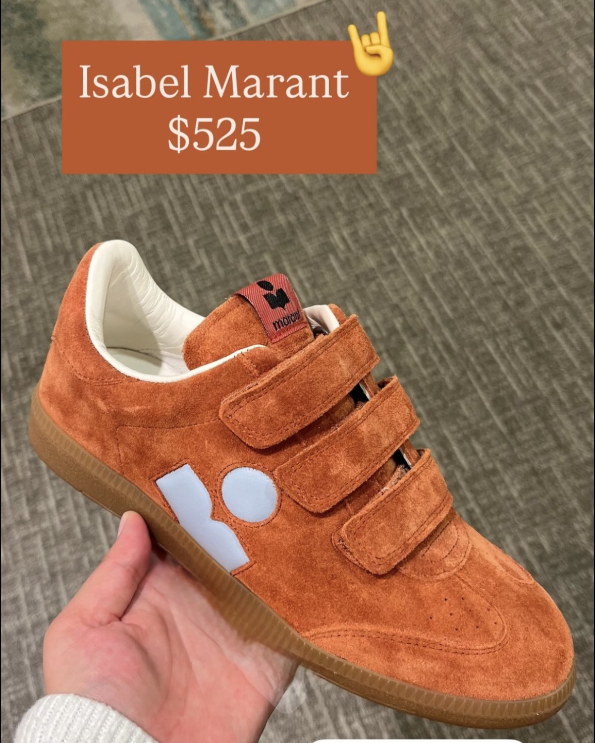 Fancy Friday: Isabel Marant Beth Mixed Leather Grip-Strap Sneakers $525 available at Neimans!
