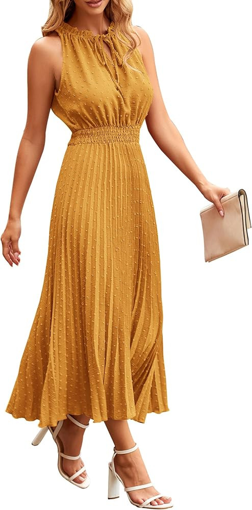 PRETTYGARDEN Women's Summer Casual A Line Midi Dresses | Amazon (US)