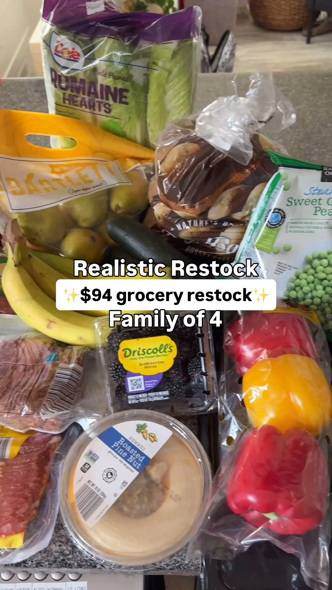 Realistic kitchen restock for a family of four. kitchen organization for small homes. Small space storage, food prep containers, fruit prep containers. Small pantry organization, small kitchen organization. 

#LTKfoodie #LTKHome #LTKmomlife