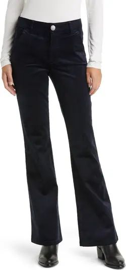 'Ab'Solution High Waist Velvet Flare Pants | Nordstrom