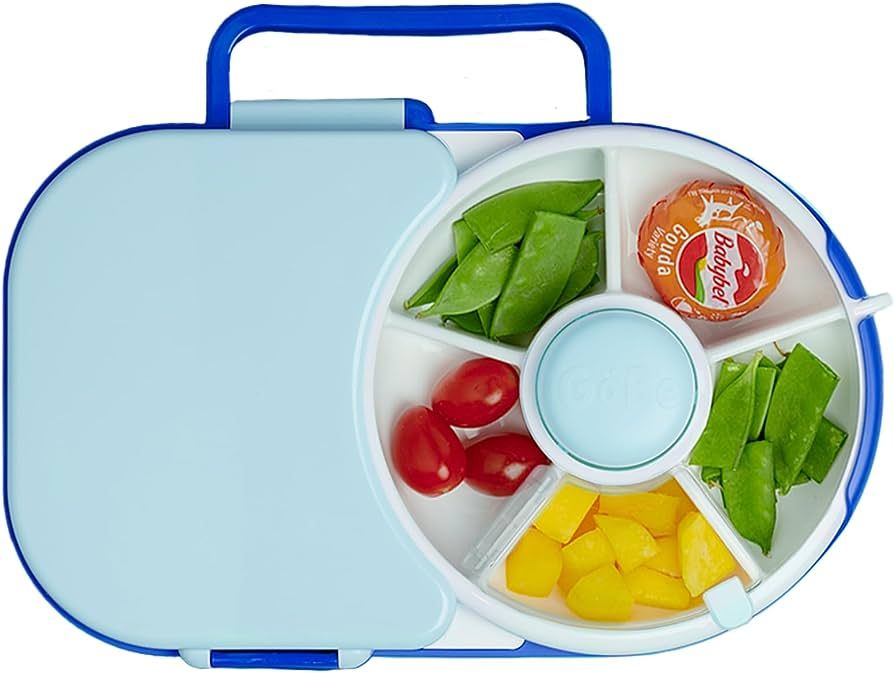 GoBe Kids Lunchbox with Detachable Snack Spinner - Reusable Bento Style Lunch Container | 5 Small... | Amazon (US)