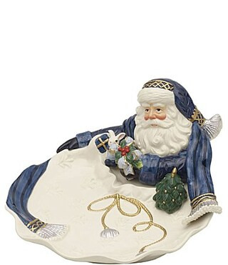Fitz and Floyd Gregorian Blue Santa Server - Blue | Dillard's