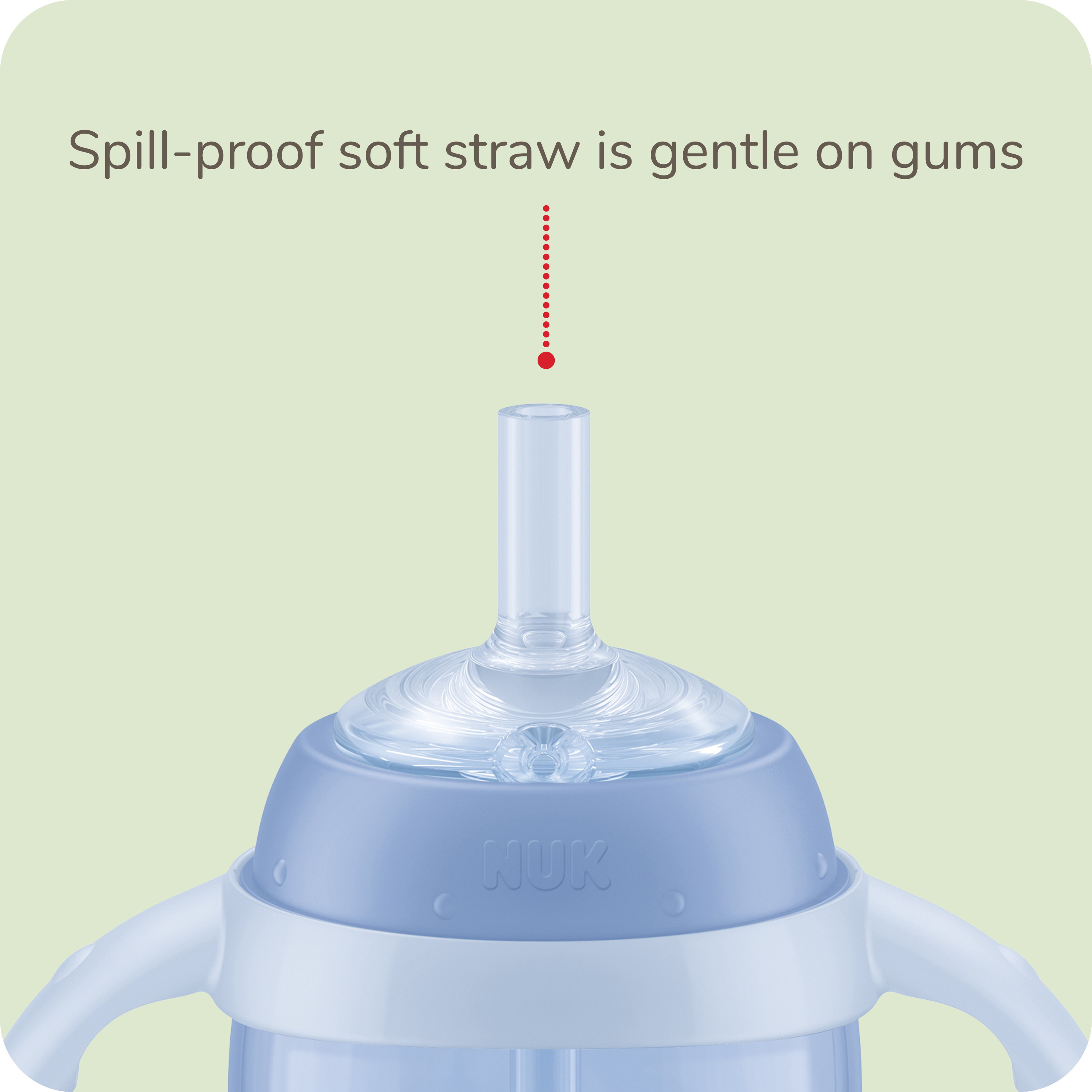 NUK Learner Straw Cup, 10 oz, Blue, Unisex | Walmart (US)