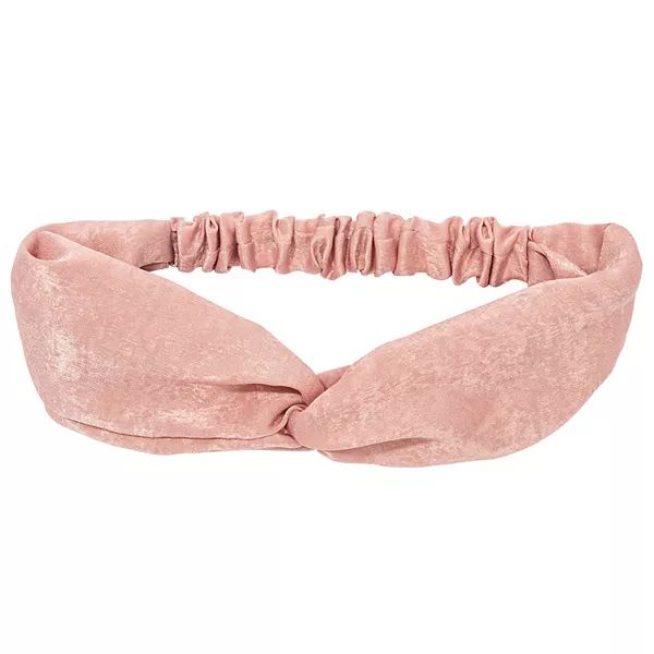 LC Lauren Conrad Pink Textured Satin Twist Headwrap | Kohl's