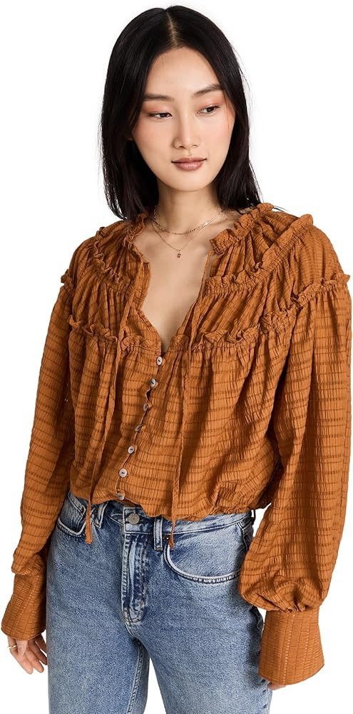 Free People Women's Hailey Blouse | Amazon (US)