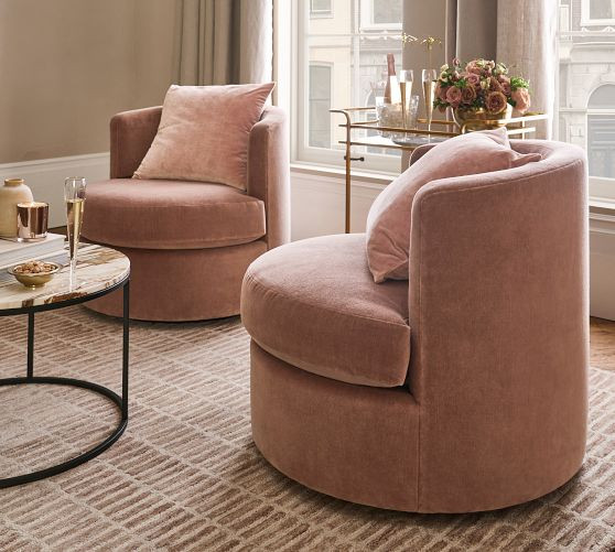 Balboa Swivel Chair | Pottery Barn (US)