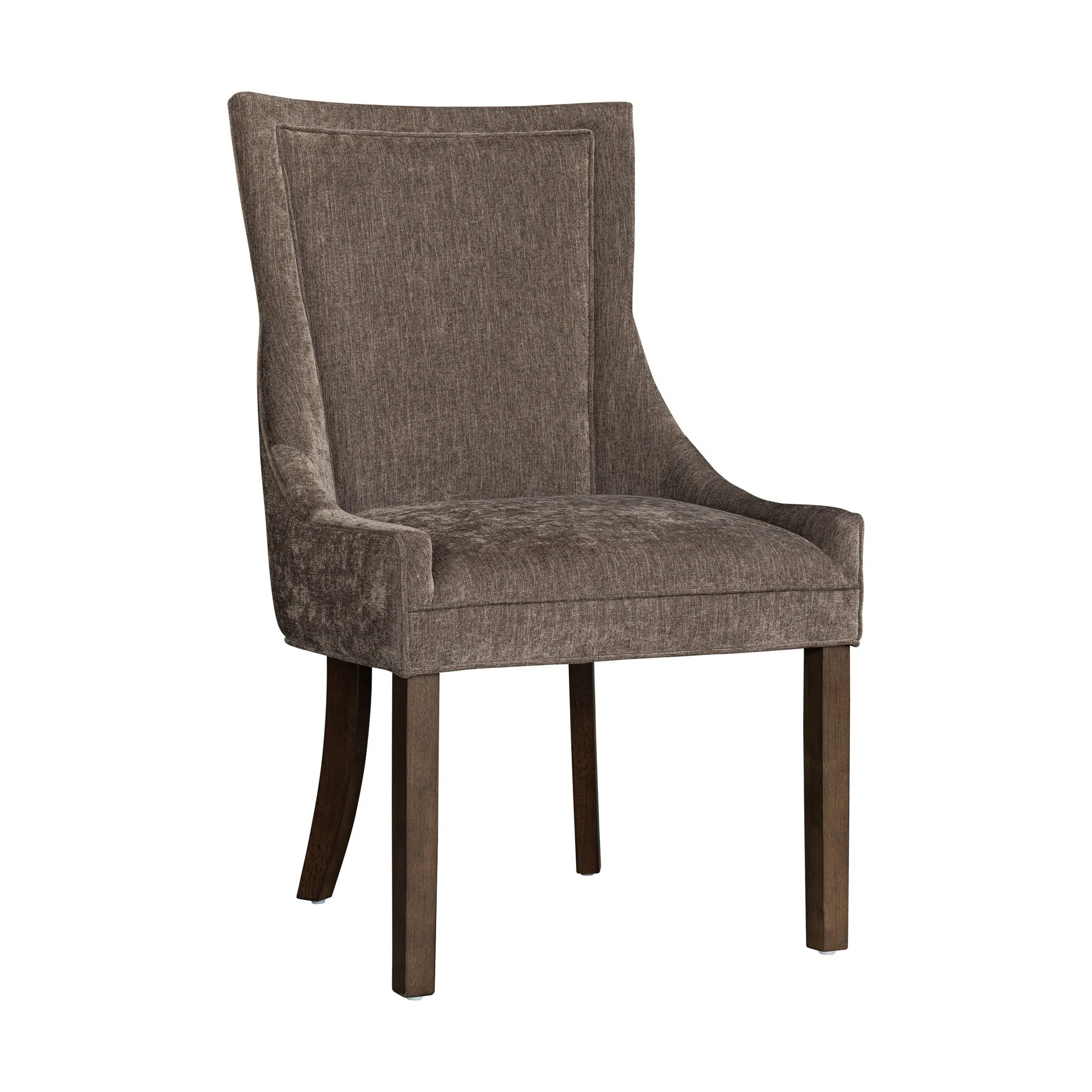 Ultra Velvet Upholstered Dining Chairs with High-Back Design and Solid Wood Legs (Set of 2) | Wayfair North America