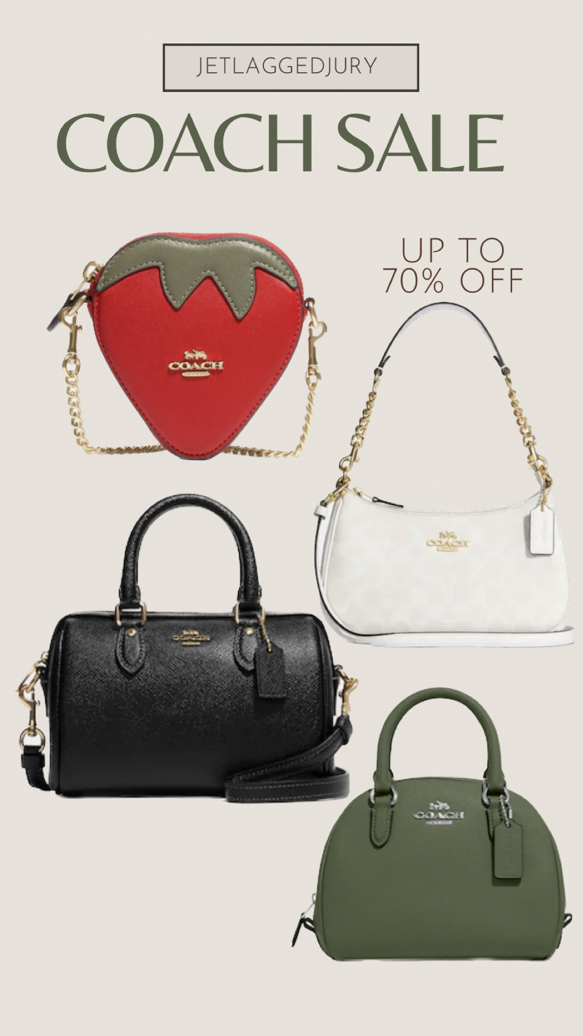 👜 Coach Sale 👜 
— the strawberry 🍓 bag would be perfect for festivals or even for spring and summer 
follow me @jetlaggedjury for more 🔗
| coach | wallet | bag | 


#LTKGiftGuide #LTKsalealert #LTKFestival