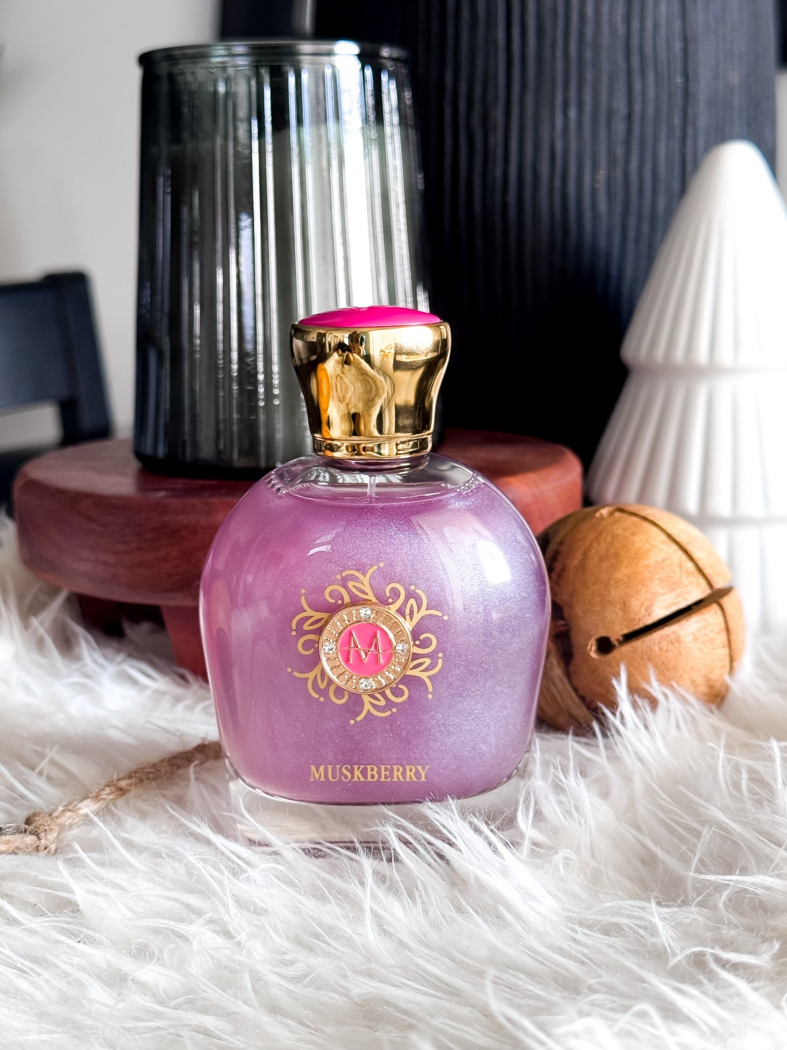 If you love a perfume that feels romantic, sweet, mysterious, and just a little luxurious… this one is it. I got Muskberry by Moresque Parfums as well as another fragrance as an early gift and I’ve been wearing it nonstop. The bottle alone is stunning—this pearl-pink shimmer and gold detailing looks like it belongs on a vanity in a fairytale. But the scent? Even better.

Muskberry opens with this juicy, bright berry sweetness that feels playful and feminine, then melts into a soft, warm musk that’s cozy and elegant at the same time. It’s fruity without being too sugary, musky without being heavy, and it has that addictive “what are you wearing?” vibe. It lasts all day on me and leaves the prettiest trail.

Perfect for everyday wear, date nights, holiday parties, gifting, or whenever you want to feel a little extra glam and irresistible. If you love scents that are sweet, musky, creamy, berry-forward, warm, romantic, or enchanting, this is your girl. Plus it would make the perfect gift. Very Similar to Burberry Her.

perfume • luxury perfume • holiday perfume • winter fragrance • sweet perfume • berry perfume • musk perfume • long lasting perfume • signature scent • gift ideas • perfume gift • vanity styling • aesthetic perfume • feminine fragrance • viral perfume • top fragrances for women • designer perfume • pretty perfume bottle • date night scents • everyday perfume • perfume lovers • fragrance addict • gift ideas for her • holiday gift


#LTKmorningroutine #LTKGiftGuide #LTKBeauty