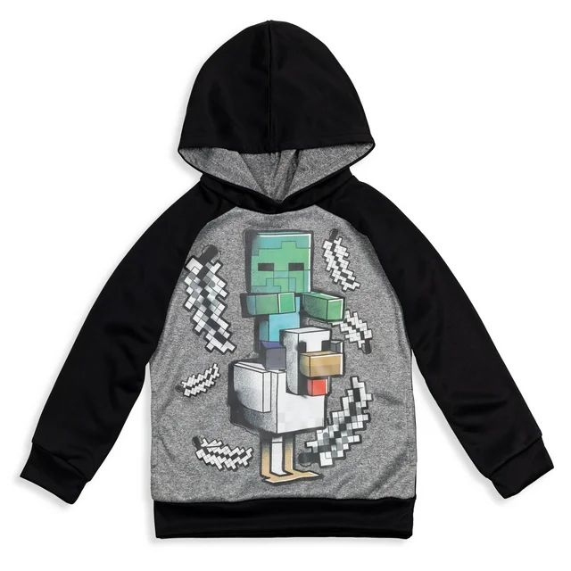 Minecraft Zombie Little Boys Fleece Pullover Hoodie Little Kid to Big | Walmart (US)