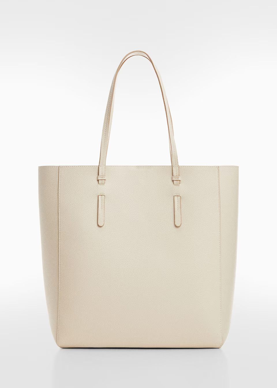 Leather-effect shopper bag -  Women | Mango USA | MANGO (US)