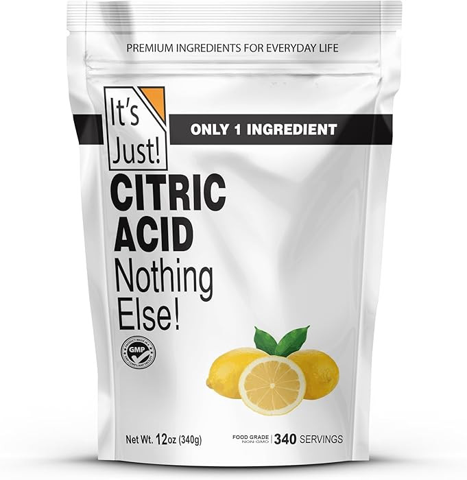 It's Just - Citric Acid, Food Grade Flavor Enhancer Powder, Non-GMO, Great for Cooking, Cleaning,... | Amazon (US)