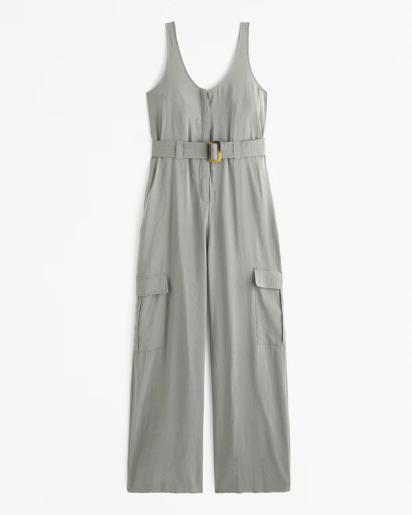 Draped Utility Jumpsuit | Abercrombie & Fitch (US)