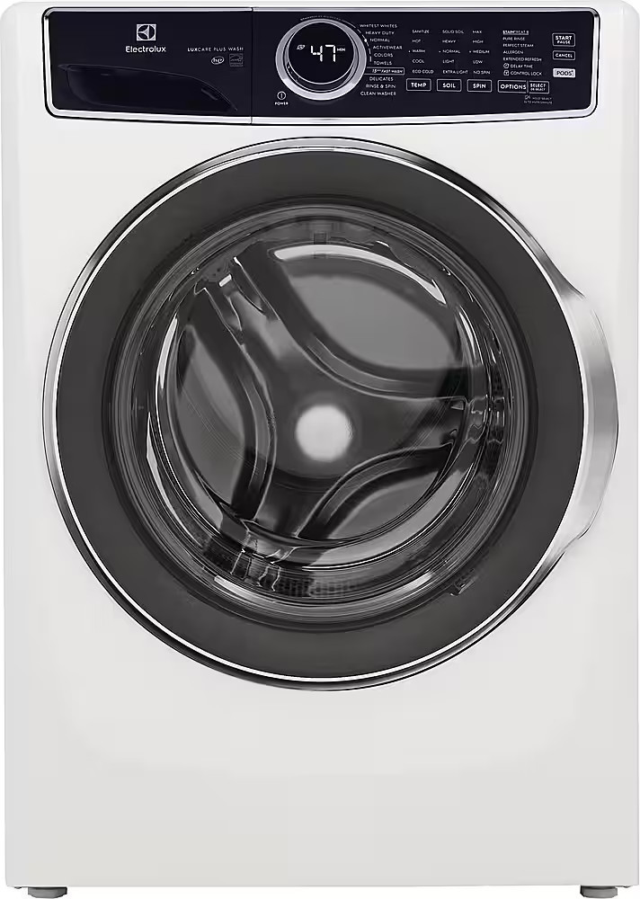 Electrolux - 4.5 Cu.Ft. Stackable Front Load Washer with Steam and LuxCare Plus Wash System - White | Best Buy U.S.