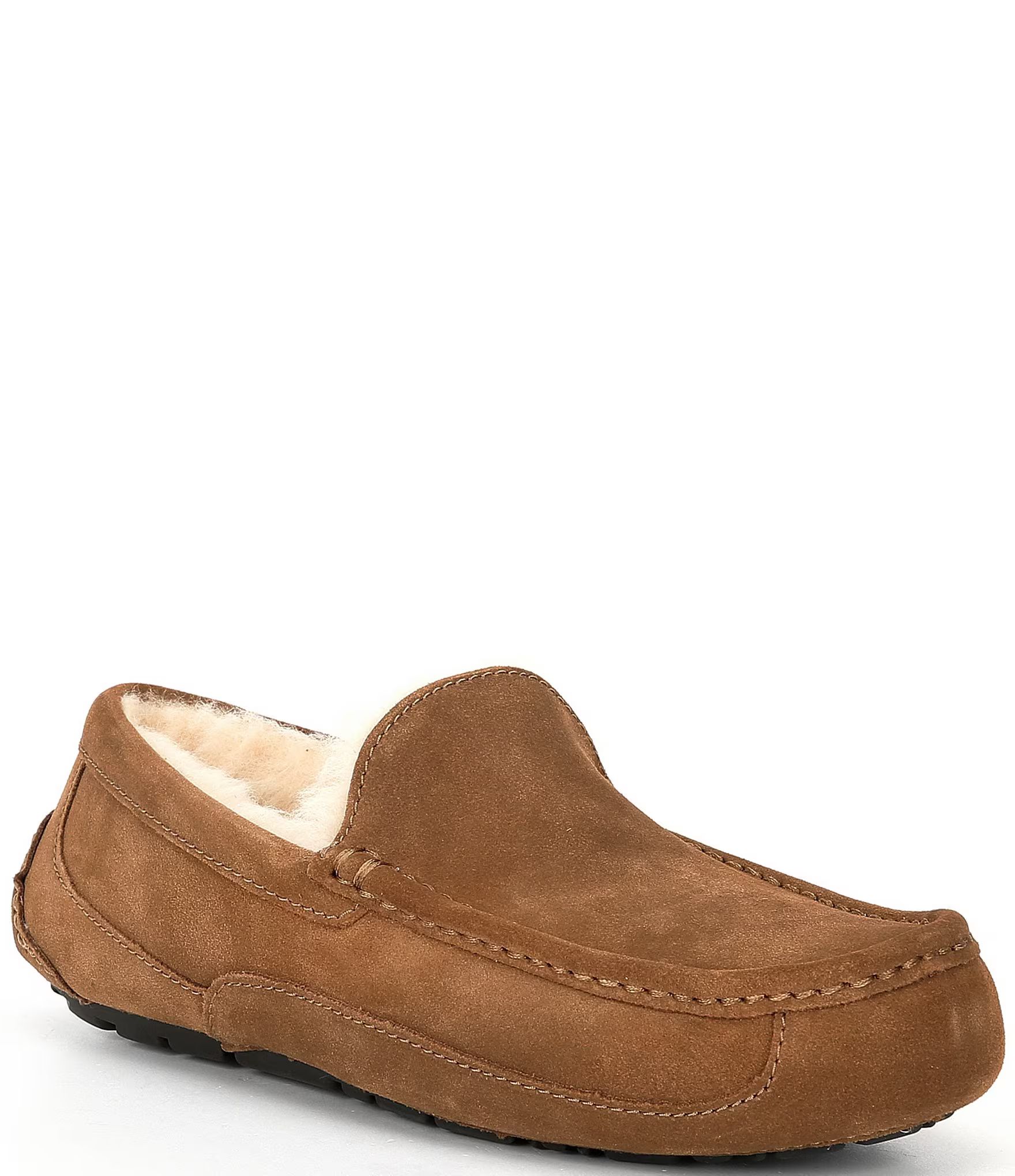 UGG® Men's Ascot Suede Moc-Toe Slippers | Dillard's