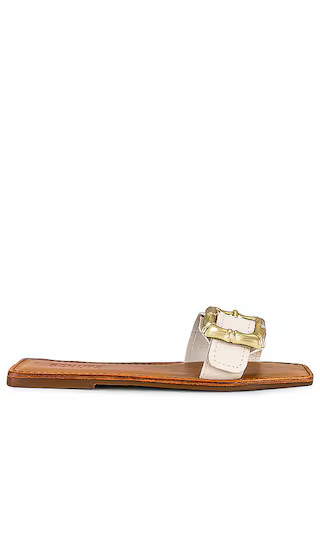 Enola Flat Sandal in Pearl | Revolve Clothing (Global)