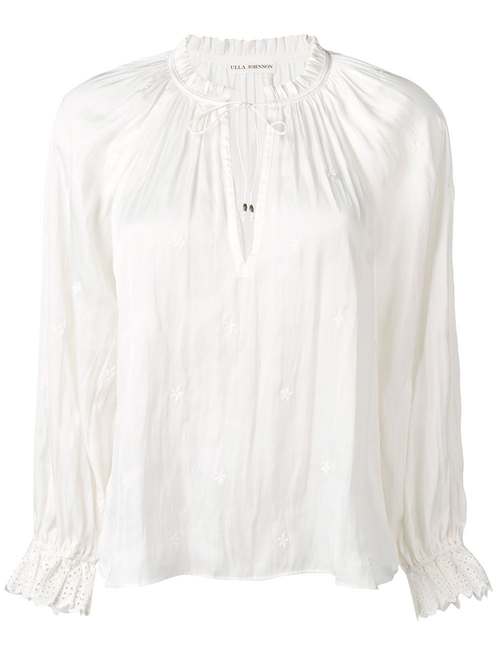 Ulla Johnson drawstring neck blouse - Neutrals | FarFetch US