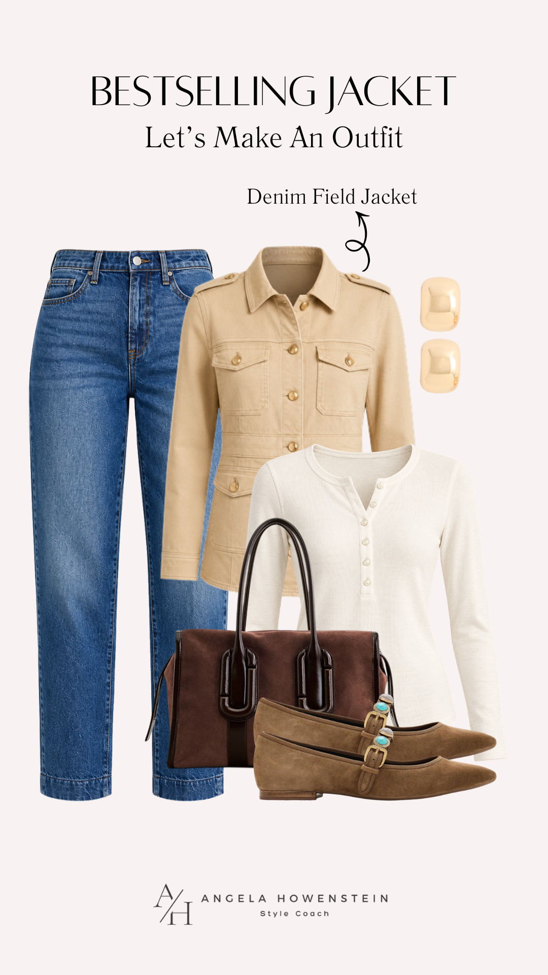 This bestselling Denim Field Jacket is such an easy way to pull a fall outfit together. I paired it with an ivory henley, straight-leg jeans, brown handbag, and suede flats for a classic look you can wear everywhere.

👩‍💻 LTK PRO TIPS
❤️ Heart = Support my posts ;-)
🔖 Save = Get sale & restock alerts for the things you love!
📋 Lists = Keep favorites organized (List ideas: Christmas, Birthdays, and Vacations!)
📲 Share = Send lists and products to a friend (or your daughters like me).
💬 Comment = Ask me anything, and I’ll answer. ;-) 

 #LTKootd #LTKSeasonal #LTKOver40