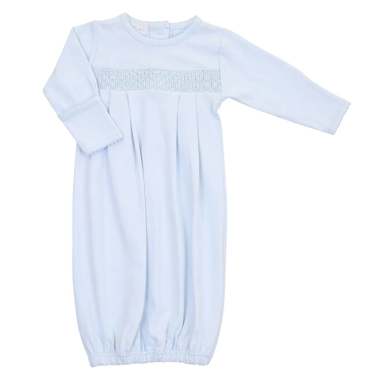 Magnolia Baby Essentials Smocked Gown - Light Blue | JoJo Mommy