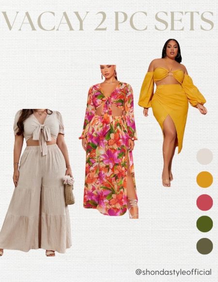 vacation outfits inspo plus size, shein , affordable vacay clothes, amazon , earrings, jewelry, sunglasses, womens fashion, 2 pc sets

#LTKplussize #LTKstyletip