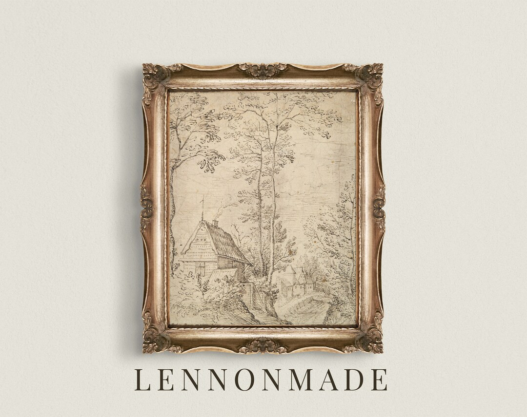 Vintage Landscape Print | Neutral Landscape Print | Printable | Digital Download | Vertical Print... | Etsy (UK)