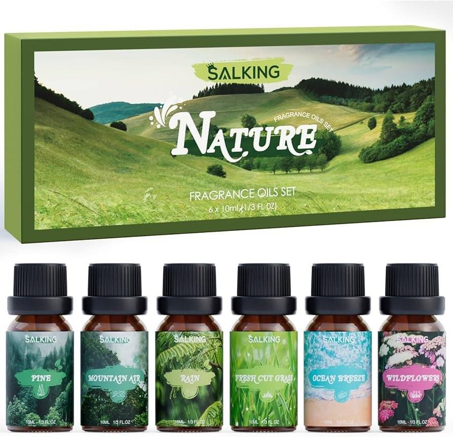 SALKING Nature Fragrance Oils, Premium Essential Oil for Diffuser, Scented Oil Gift Set for Soap ... | Amazon (US)