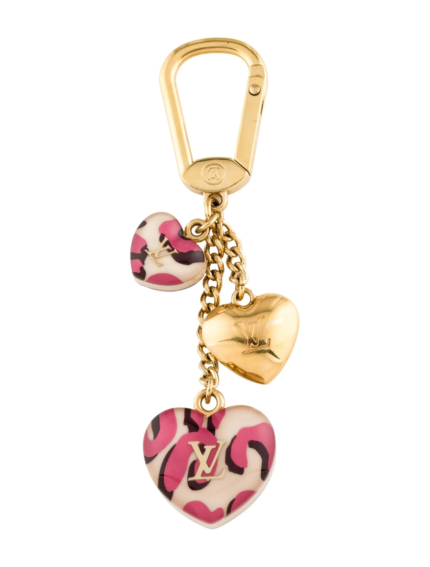 Stephen Sprouse Monogram Coeur Bag Charm | The RealReal