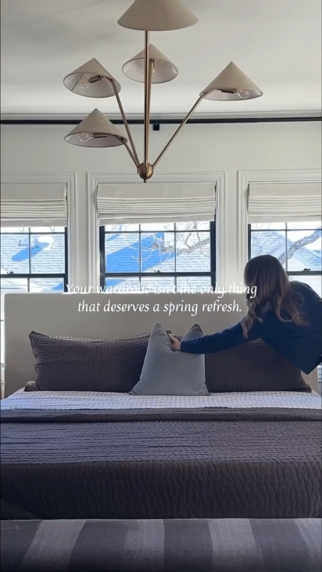 I got these linen sheets in stripe a few months back & love them so much I wanted a second set. 

This quilt is the perfect layering piece in the cooler months or to use on its own when it warms up. It comes in so many colors! I have a similar one from the same brand on Emmett’s bed, too. Everything is from @onequince 