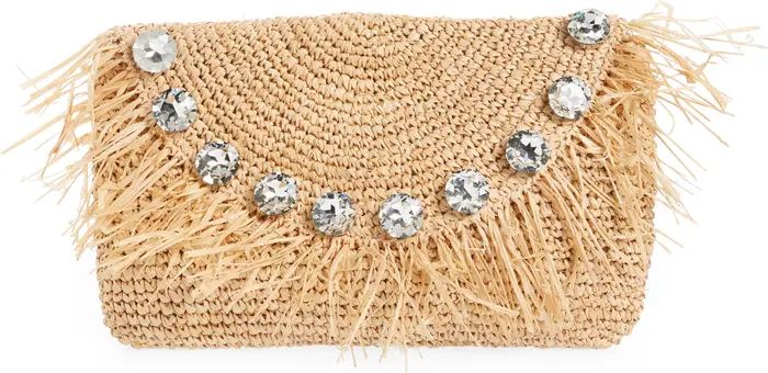 btb Los Angeles Sera Straw Clutch | Nordstrom | Nordstrom