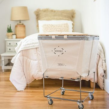 3 Bushel Elevated Basket - 31.5"w x 19.5"d x 27"h      
            Select Color:
            Nat... | West Elm (US)