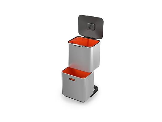Joseph Joseph Totem Max 60 Liter/15.85 Gallon Waste Separation and Recycling Kitchen Trash Can wi... | Amazon (US)