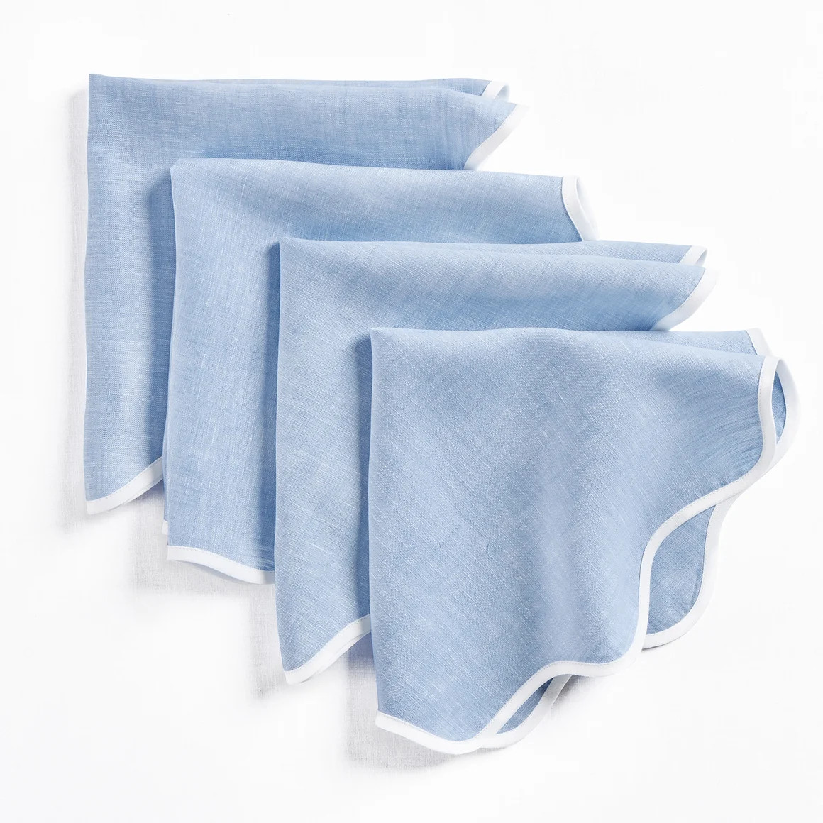 Giselle Scallop Edge Napkins | Solino Home