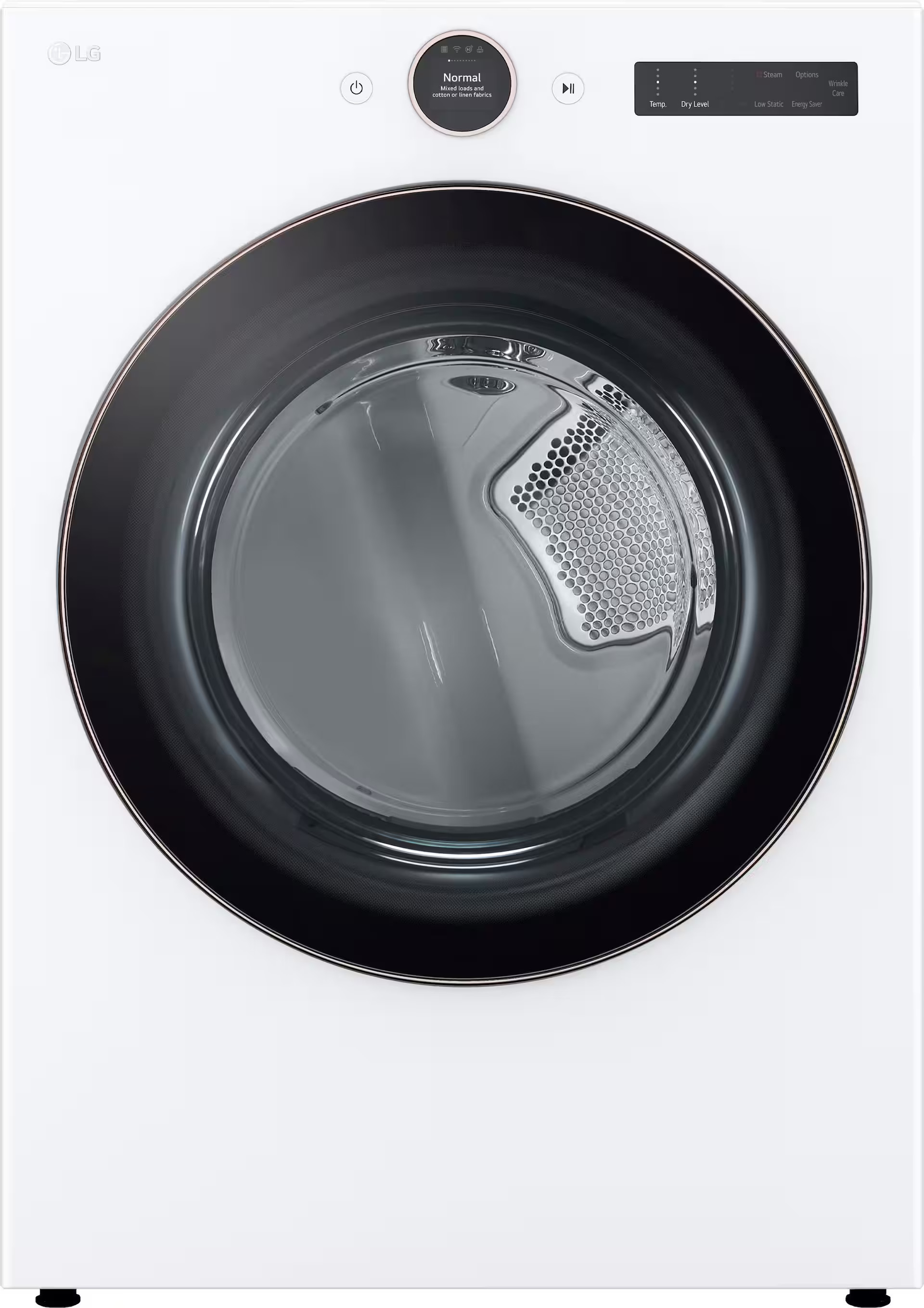 LG - 7.4 Cu. Ft. Stackable Smart Electric Dryer with Steam and Sensor Dry - White | Best Buy U.S.