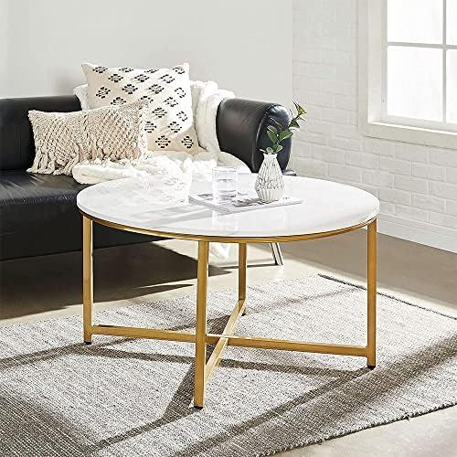 AZL1 Life Concept Modern Round Coffee Table for Living Room, Sofa Center Table for Dining Room, Mode | Amazon (US)