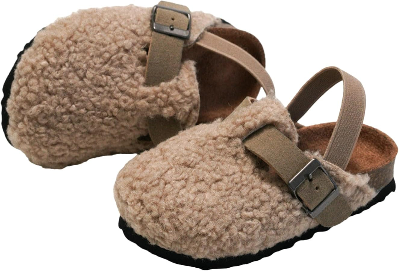 Unisex Child Plush Home Slippers Cute Comfy Kids Indoor Outdoor Warm Shoes | Amazon (US)