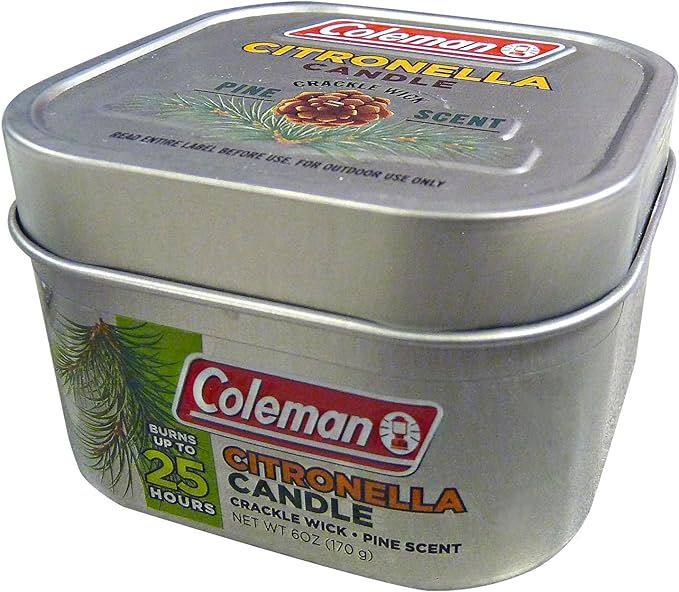 Coleman Scented Outdoor Citronella Candle with Wooden Crackle Wick - 6 oz | Amazon (US)