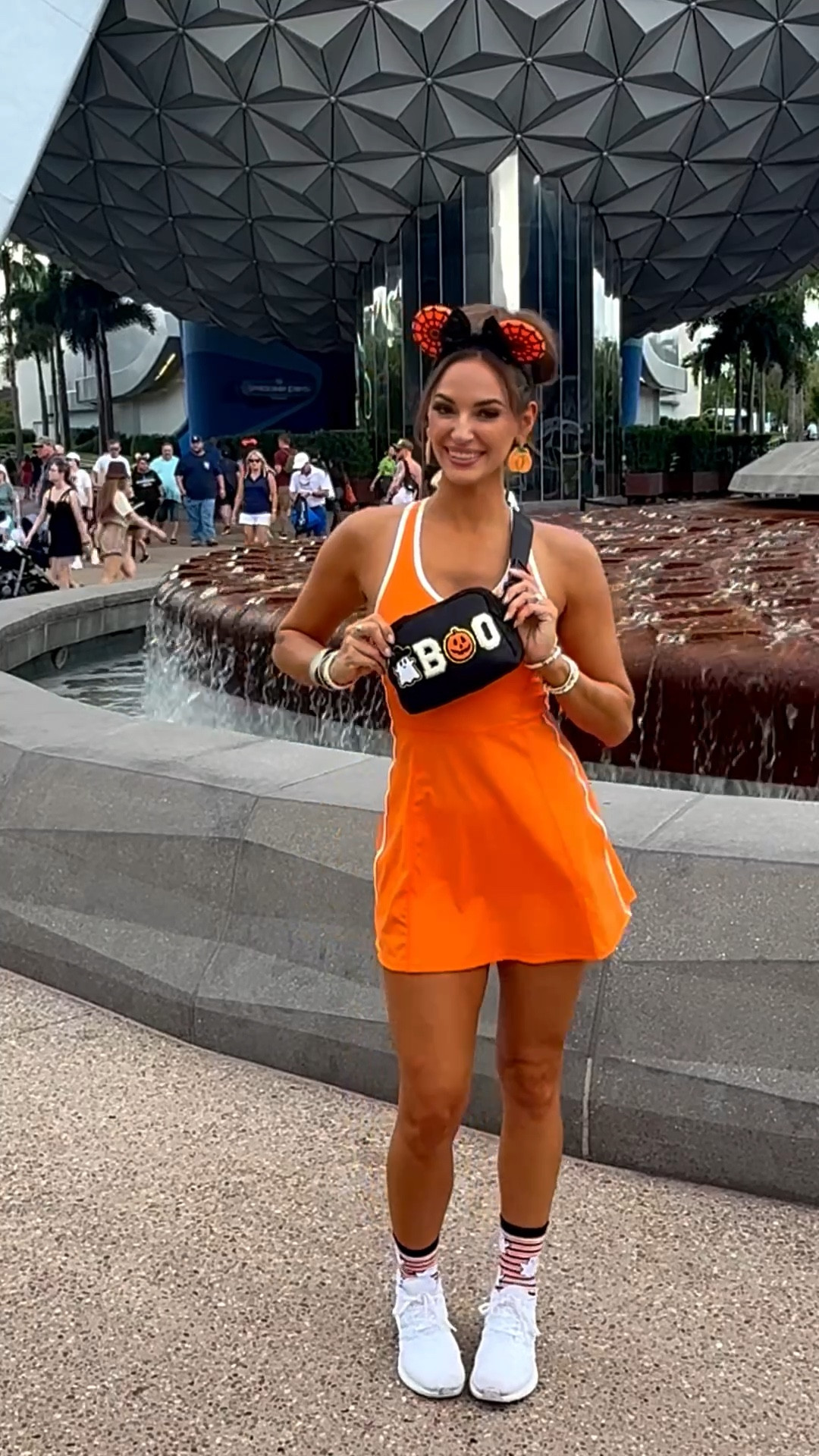 Sharing my outfit for Mickey’s Not So Scary Halloween Party at Disney World! 🎃 pro tip: drink around the world in Epcot (and obvi ride Guardians 12x) then go to MNSSHP at night! 

Comment DISNEY for a direct link to our outfits - a tennis dress, bag, ears, shoes and his Halloween shirt!

#disneyoutfit #disneyoutfitoftheday #disneyootd #mickeysnotsoscaryhalloweenparty #mickeyshalloweenparty #magickingdom #disneybound #disneymagicmoments #disneyoutfits #disneyoutfitinspo #disneyoutfitideas #disneyoutfitplanning #mnsshp #disneyworld #disneyland #epcot #drinkaroundtheworld