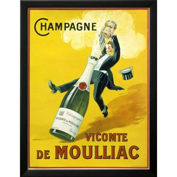Champagne Vicomte De Moulliac Framed Print Wall Art By Marcus Jules | Walmart (US)
