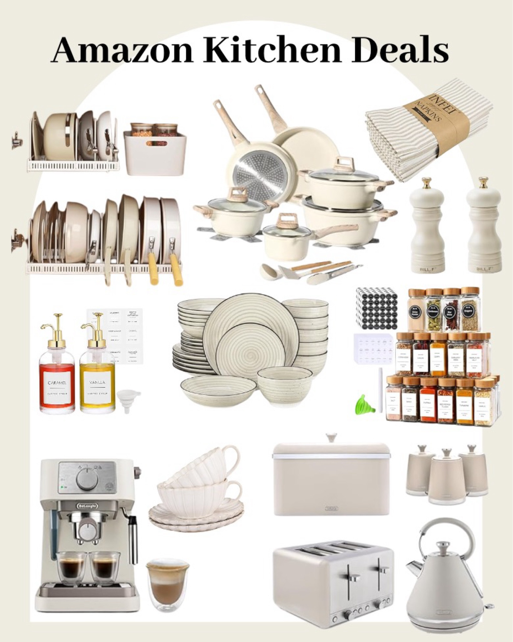 Amazon prime day deals, neutral home accessories, kitchen appliances, kitchen storage and organisation 

#LTKsale #LTKhome #LTKxAmazon