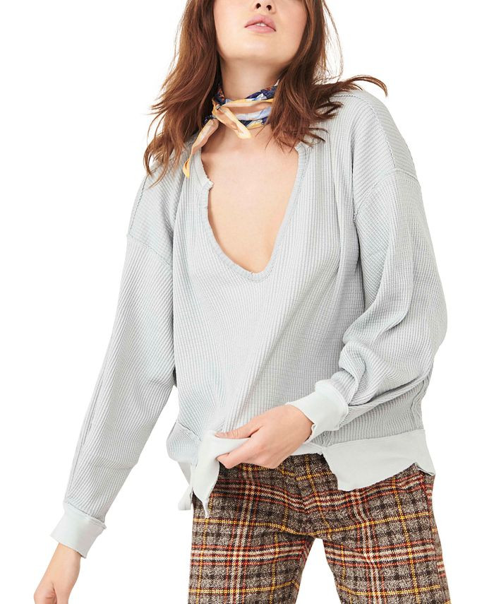 Free People Buttercup Thermal & Reviews - Tops - Women - Macy's | Macys (US)