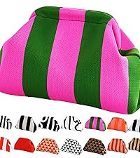 DIHKLCIO Clutch Purses for Women 2025 Summer Beach Woven Crochet Bag Dumpling Striped Ruched Clou... | Amazon (US)