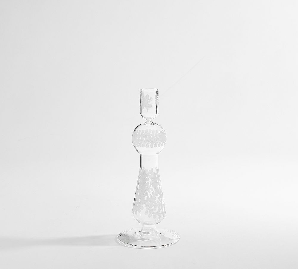 Etched Glass Candle Holder | Pottery Barn (US)